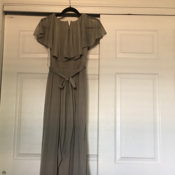 Azazie Silver Bridesmaid Dress - Picture 2 of 3